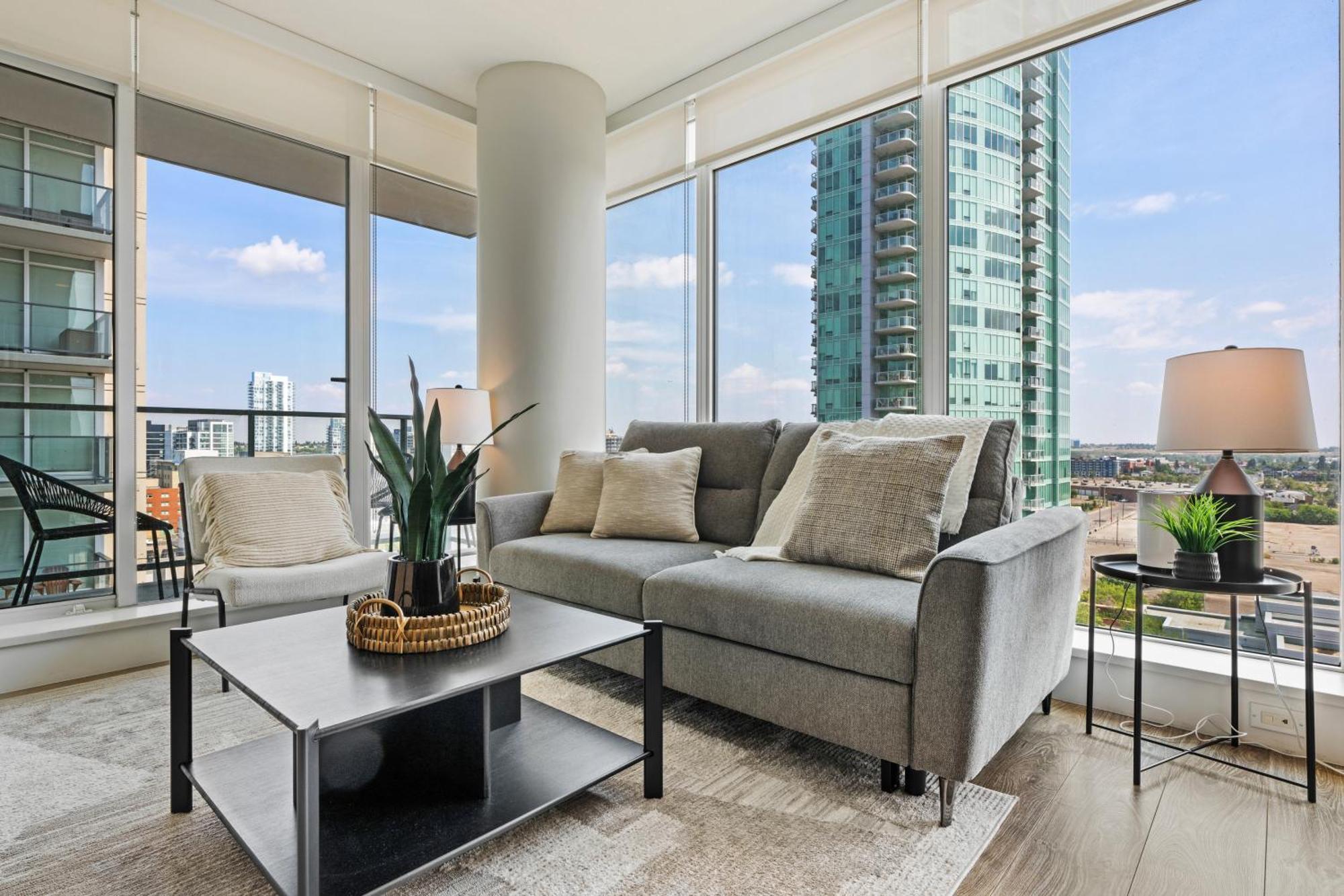 Modern Suite Calgary Downtown 5 Min Walk Stampede Eksteriør billede